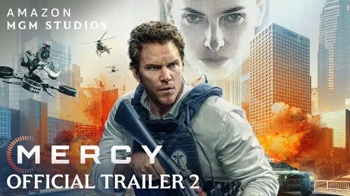 Chris Pratt tenta provar inocência a uma IA no suspense futurista Mercy - Imagem do artigo